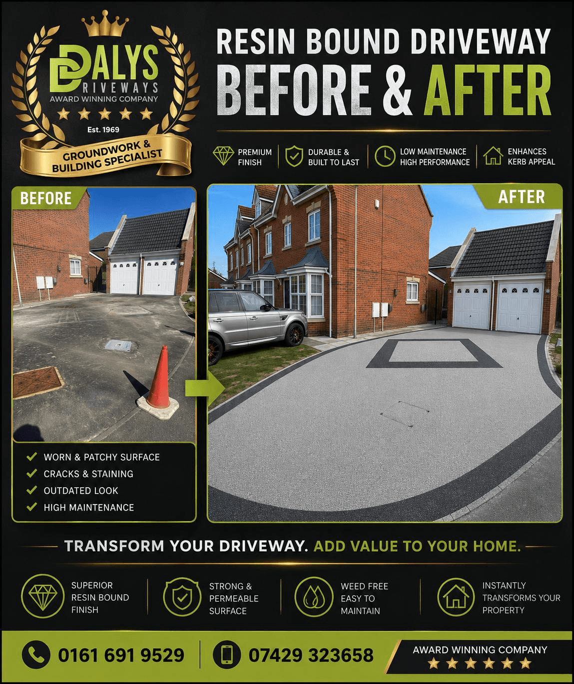 Resin Bound Driveways Ramsbottom — Dalys Driveways